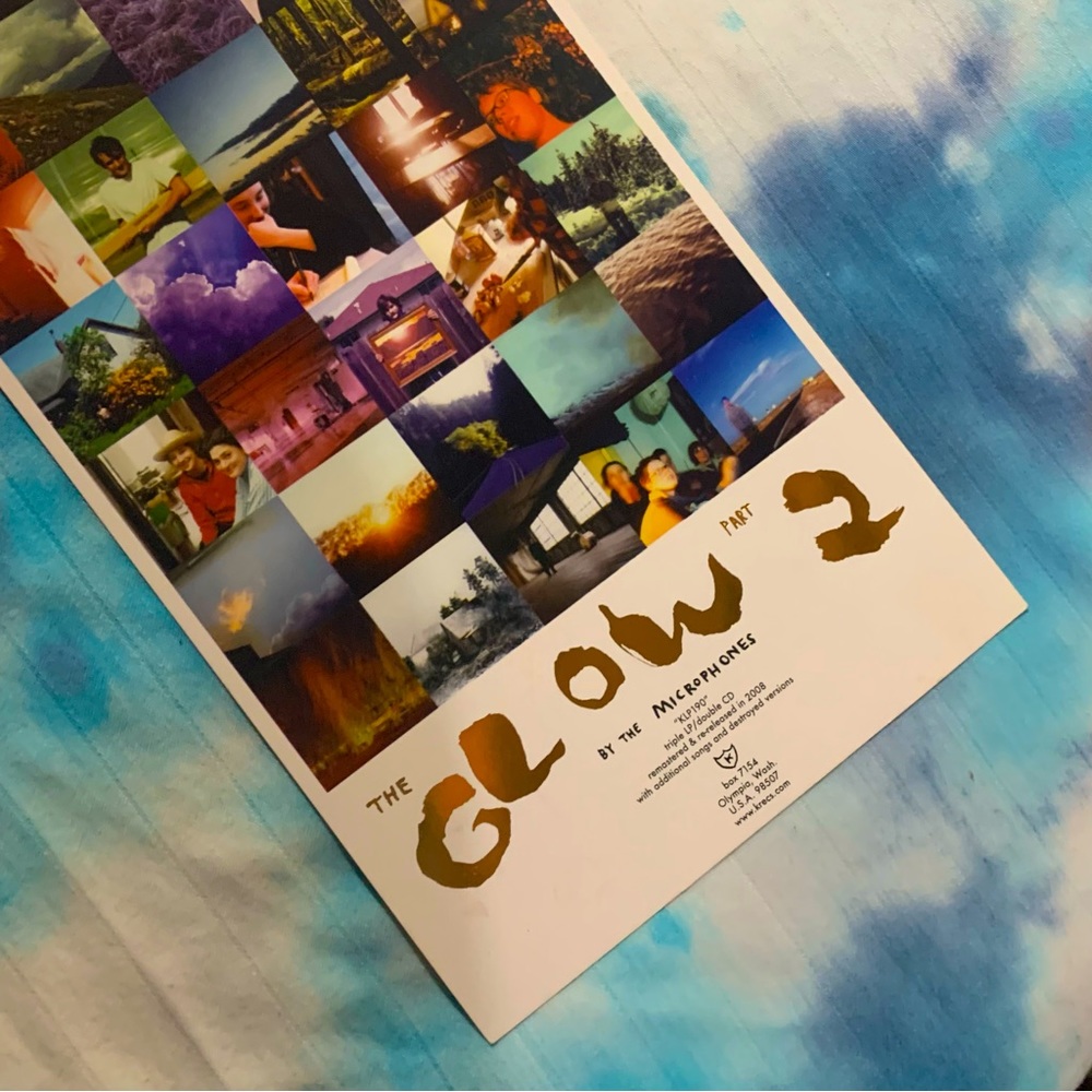 the microphones “the glow” part 2 🎙️k records release promotional poster 2008